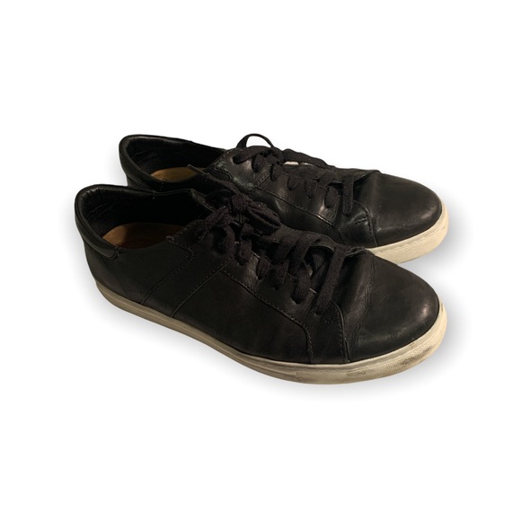 Trask black leather lace up low top sneakers tennis shoes men's size 10 casual - Picture 9 of 9